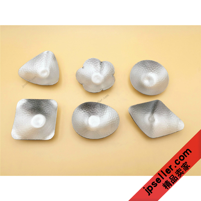 日本草土 SOHDO WASABI职人手作不锈钢槌目锤目鱼鳞纹餐具托盘