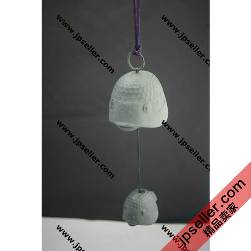 现货！礼品 日本南部铁器 岩铸吊钟  灯笼风铃（河豚鱼父子）