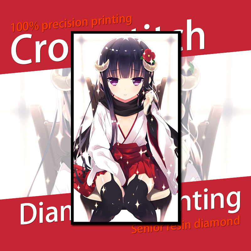 【新品】动漫  妖狐x仆ss  十字绣  白鬼院凛凛蝶  非成品