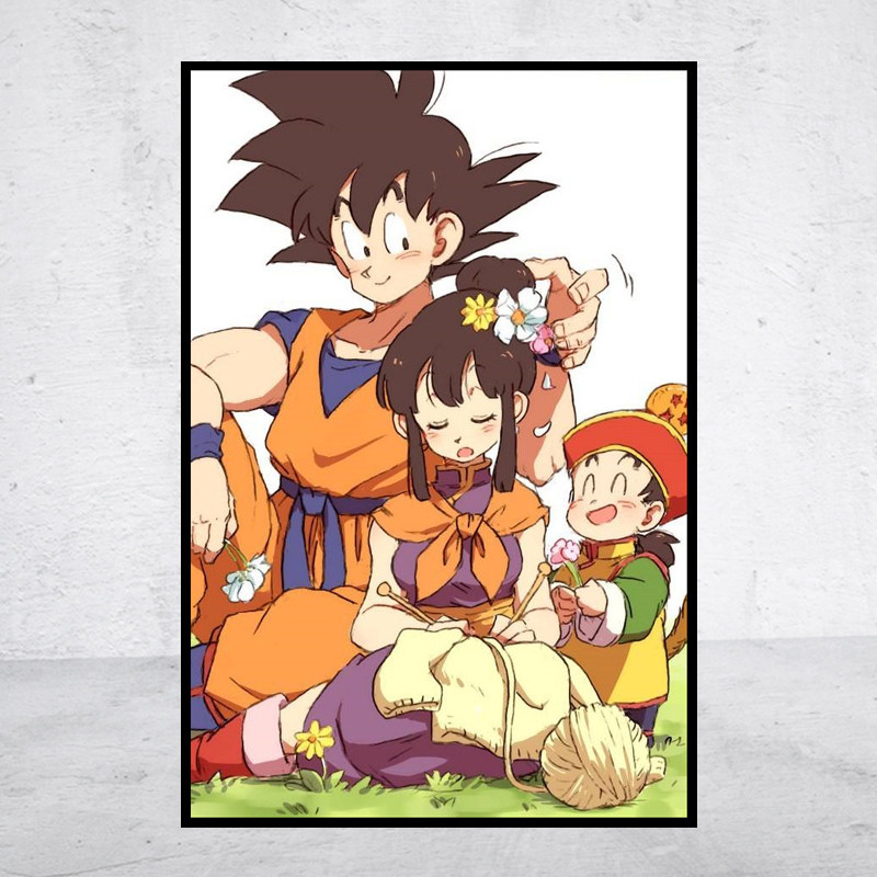 动漫5d钻石画七龙珠孙悟空琪琪悟饭方圆钻满贴十字绣满绣印花包邮