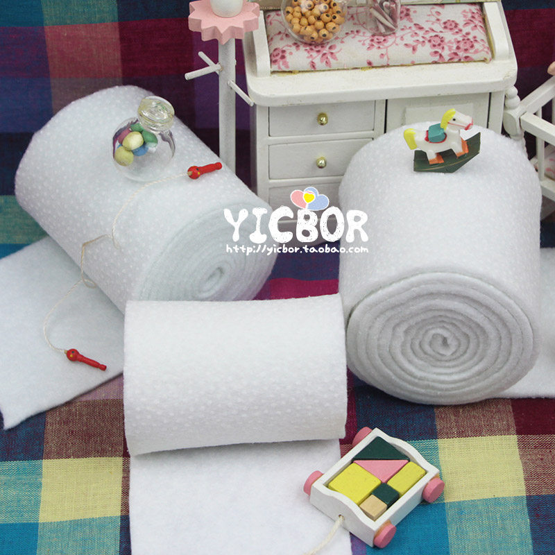 180/280/360g单面点胶铺棉 diy夹棉布料紧实辅棉口金拼布包包辅料