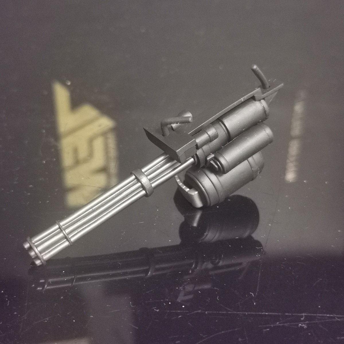 GSC成品上色加特林机枪微缩模型