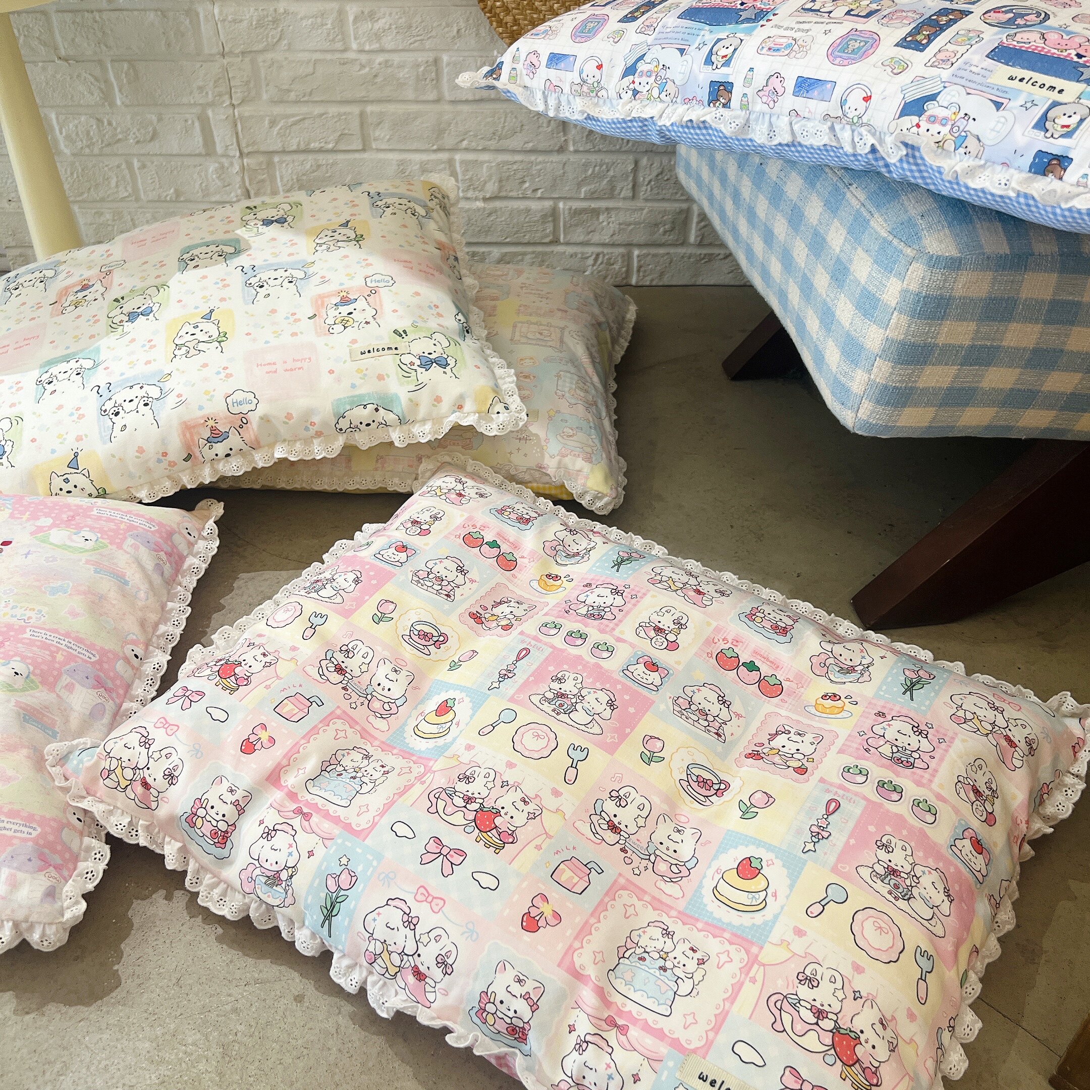 包邮可爱手工ins风韩系可拆洗狗窝猫窝宠物猫狗垫子 纯棉睡觉垫子,宠物/宠物食品及用品,猫狗垫子,淘宝优惠券,粉丝福利购,淘宝优惠卷