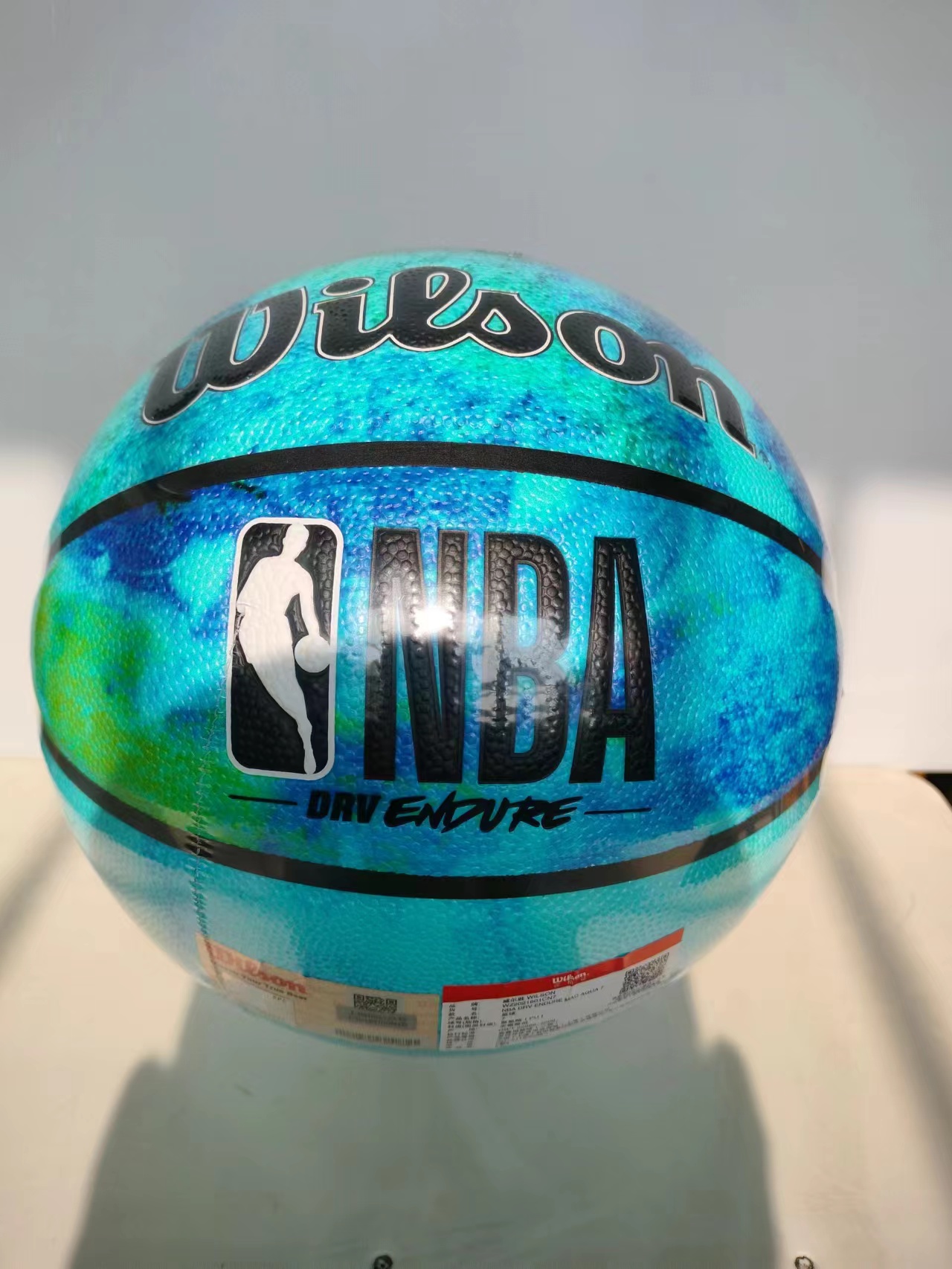 Wilson威尔胜NBA联名扎染款篮球7号礼盒装室内外通用实战训练专用