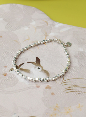 【人间风月】925银 小碎银子 复古手链 手串 闺蜜款