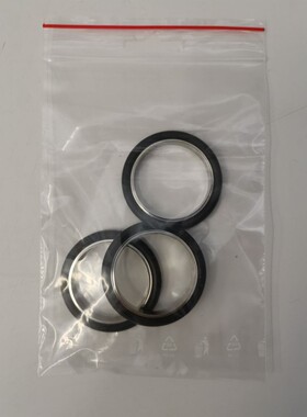 Zentrierring DN 40 ISO-KF Edelstahl/Neopren 3er Packung NEW