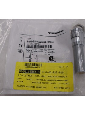 全新 Turck Bi5U-G18-ADZ30X2-B1331 电感传感器库存 H1488A