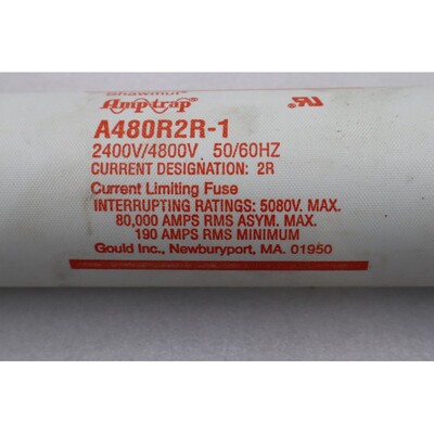 GOULD SHAWMUT AMP-TRAP A480RSR-1 2400V/4800V 50/60HZ #L-56