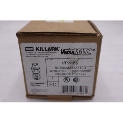 KILLARK VP3485 30A GROUND STYLE 2 插槽,3 线 4 杆 - 现货 3707
