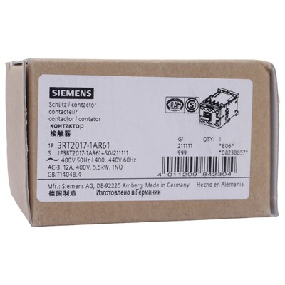 SIEMENS 3RT2017-1AR61 LEISTUNGSSCHüTZ