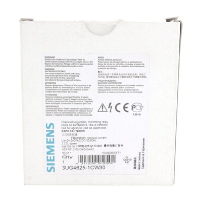 SIEMENS 3UG4625-1CW30 DIGITALES üBERWACHUNGSRELAIS ZUR FEHL