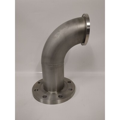 Bogen Vakuum DN100 Edelstahl Flansch EN1092-1/05/DIN2527/DN1