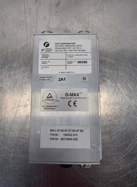 Fife D-Max 1 Web Guide Controller | P/N: 200926-001 | Rev D