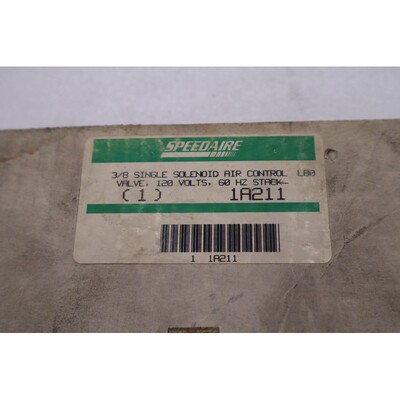 全新 SPEEDAIRE 1A211 单 SOLENOID 空气控制阀 3/8 英寸库存 549