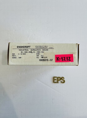 Ashcroft Duralife 压力表,0-160 PSI,焊接 AISI 316 管 #K-1212