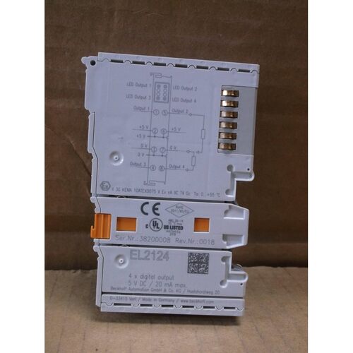 EL2124 Beckhoff Neuf Plc Découpe I/O Ethercat 4 Canal Sorti