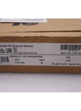 Allen Bradley 1747-SN /B SLC500 通用远程 I/O 扫描仪模块 #H61