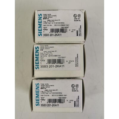 Siemens 3SB3 203-0AA21 Drucktaster 3er Packung NEU