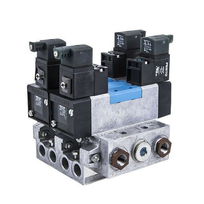 FESTO MN1H-5/3E-D-2-C-CT x 2 Stck. + VDMA 24 345-DA/DB-2 x 2