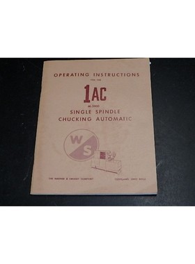 华纳 SWASey 1 AC M-3900 签名 Chucking 操作员