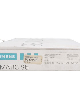 SIEMENS 6ES5943-7UA22 SIMATIC S5 CPU 943 ZENTRALBAUGRUPPE