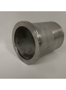 Klammerflansch mit Rohr DN100 Edelstahl L140mm