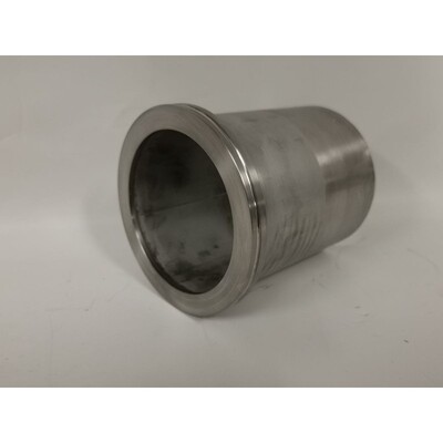 Klammerflansch mit Rohr DN100 Edelstahl L140mm