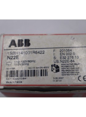 ABB 1SBH141001R8422 继电器接触器库存 L-489-C