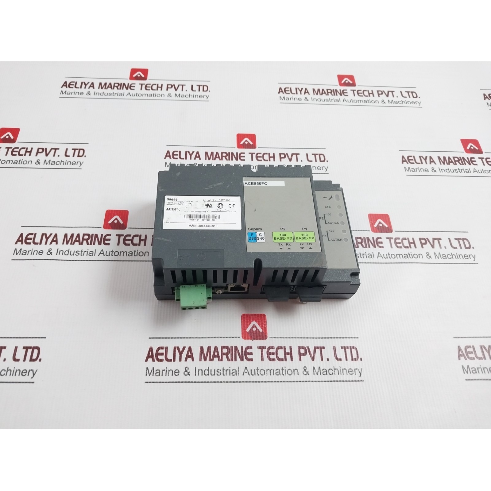 SCHNEIDER ELECTRIC ACE850FO SEPAM 100FX TCP/P Interface Modu