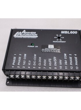 ANAHEIM 自动化 MBL600 步进驱动器全新单元库存 H1118A