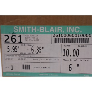 Style 261 单带全圆不锈钢 Smith 号 Inc. 3108 Blair