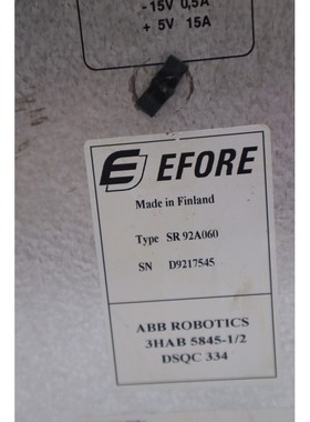 Efore ABB SR92A060 电源模块 3HAB 5845-1/2 库存 3196