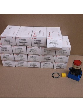 HW4L-M2F10QD-R-24V IDEC Nuevo Caja 22mm Rojo Iluminado Momen