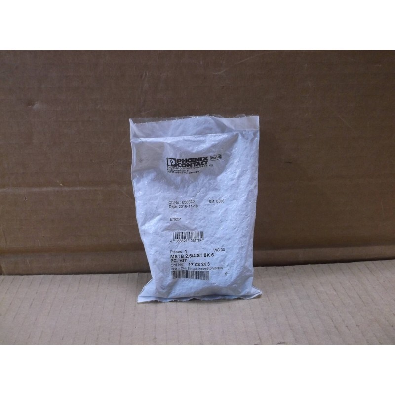 Mstb 2,5/4-st BK 6 Pc. Kit Phoenix Contact Nuevo 6 Pieza Ter