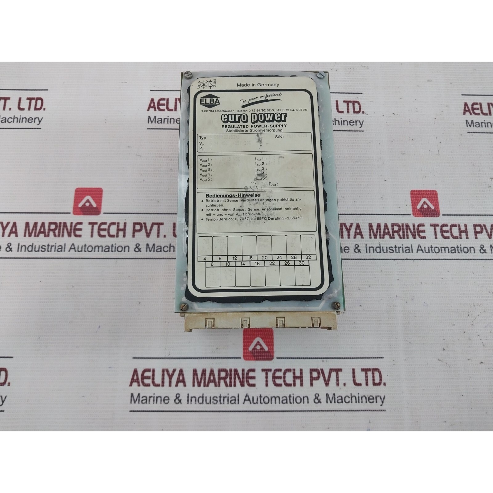 ELBA ESS182153/2 EURO Regulated Power Supply 12–15 VDC