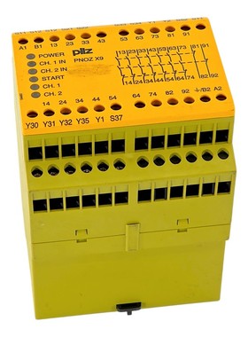 PILZ PNOZ X9 24VAC 24VDC 7N/O 2 N/C 2SO ID 774609 SICHERHEIT