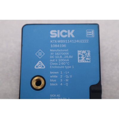 全新 开箱 SICK KTX-WB9114124UZZZ KTX Prime 对比传感器库存 B-