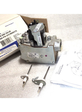 白色 Rodgers GEMINI 36J22Y-202 HVAC 炉气阀 二手