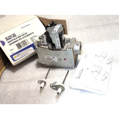 白色 Rodgers GEMINI 36J22Y-202 HVAC 炉气阀 二手
