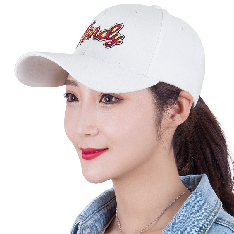 韩版帽子女士春夏字母刺绣棒球帽休闲简约鸭舌帽棉百搭运动太阳帽