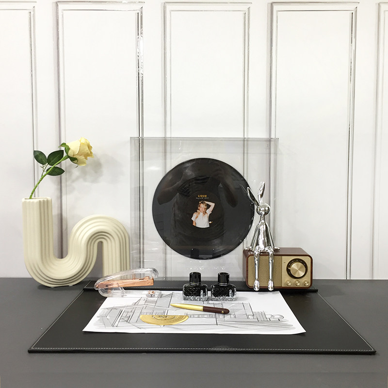 简约现代样板间书房装饰摆件黑胶唱片音响模型书桌柜面花瓶装饰品,家居饰品,家饰软装搭配套装,淘宝优惠券,粉丝福利购,淘宝优惠卷