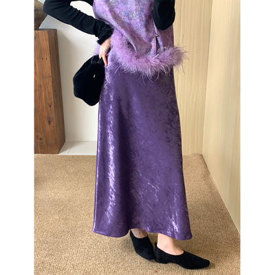 加厚冬天半身裙子女士