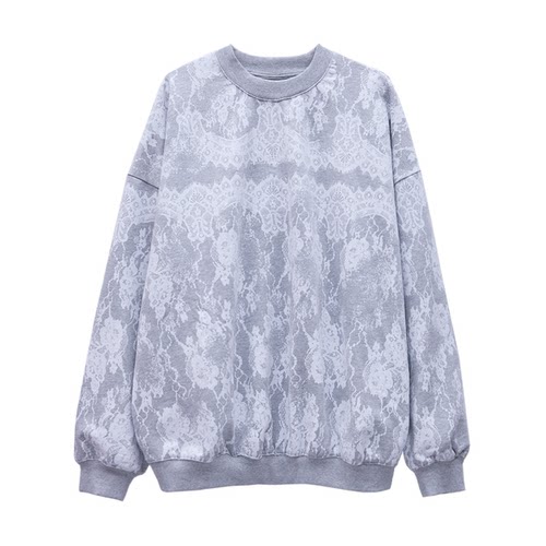 【侯允儿限定】门店定制丨蕾丝满印花卫衣NBDA1190