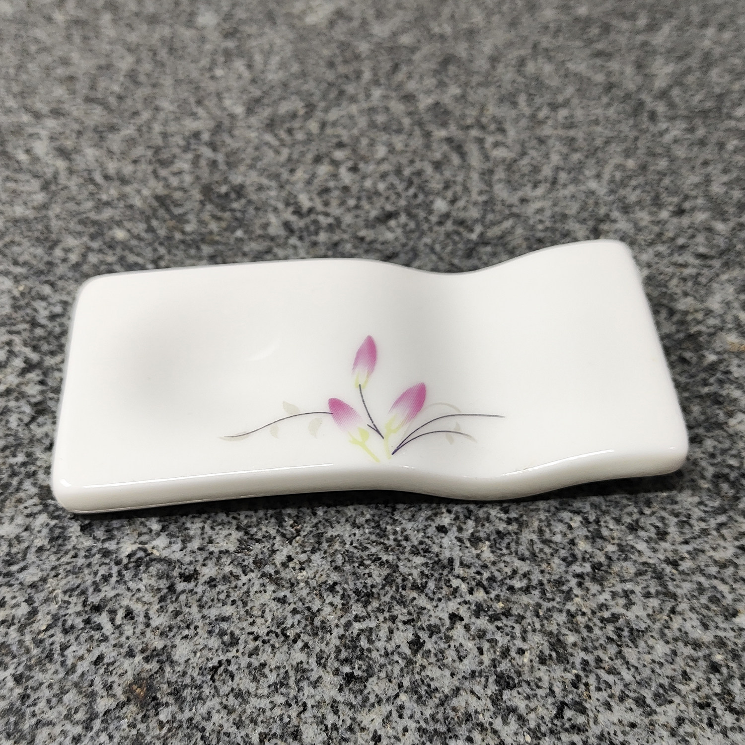 陶瓷筷子架家用汤匙筷托两用创意中式餐厅公用分餐勺筷枕酒店专用