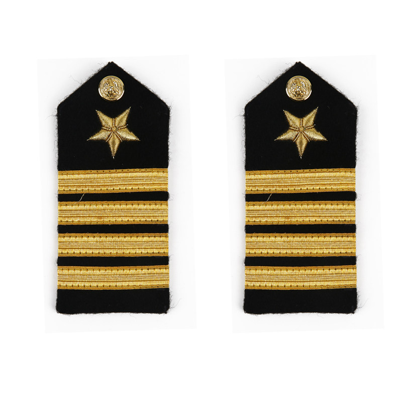 商业版上校肩章白礼服白甲军衔船长肩章usnavy军迷徽章中校上尉