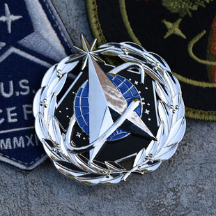 米国太空军司令部勤务识别章USAF军迷帽徽礼服常服金属徽章胸章