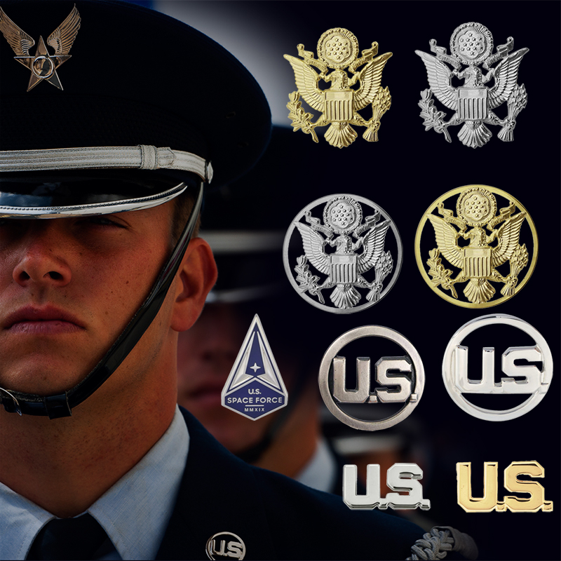 USAF美国大帽徽哈雷头盔徽章军迷金属礼服US领花肩章纪念章胸章