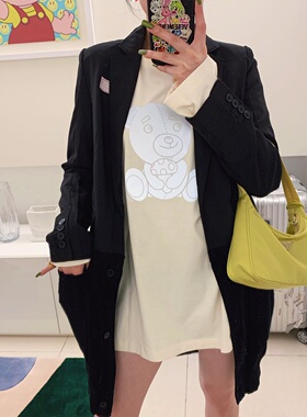 【CMOD】与众不同针织拼接长款羊毛西装帅气无收腰合肩型