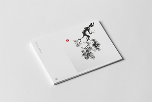 抽象图案绘画迷你小贺卡明信片留言售后邀请卡 kp434松树花鸟中式