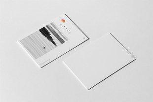 文艺日式 kp841中国风新中式 山水墨禅意境竹菊梅花简约小贺卡明信